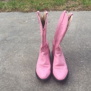 Pink cowgirl boots